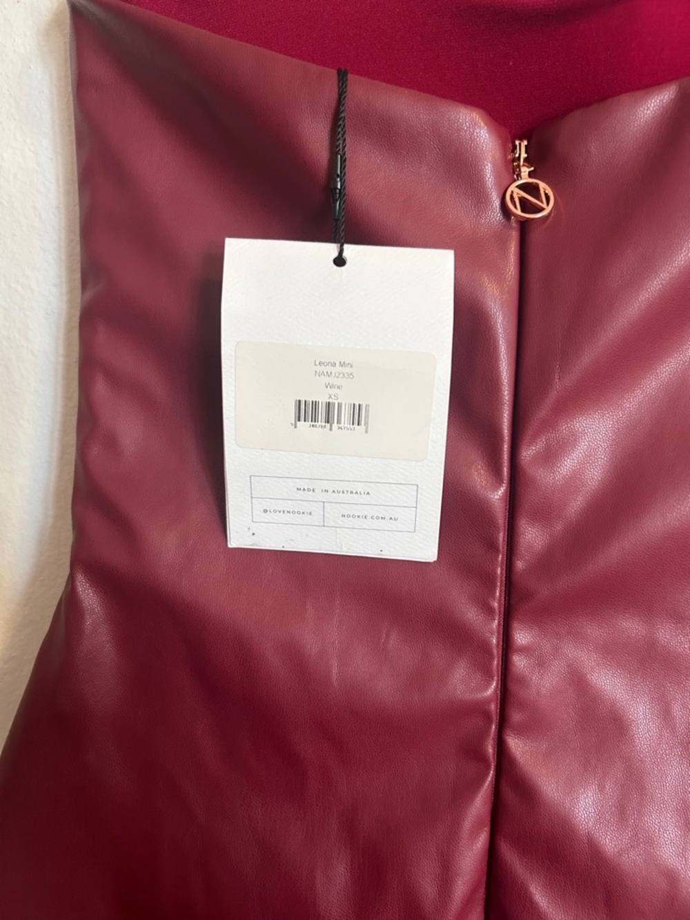 Nookie Leona Mini in Wine - Picture 8 of 9